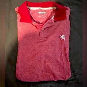 Express men’s pique polo red